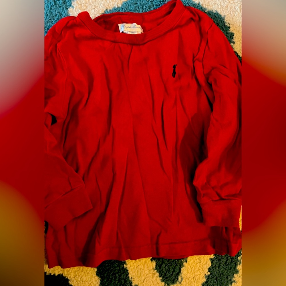24 month red Ralph Lauren shirt